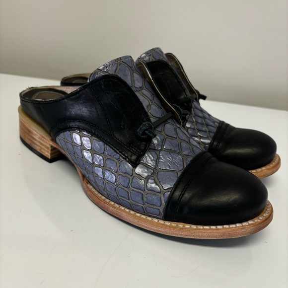 *Gifted* Freebird Leather Steven Malena Heeled Mule Clog Shoes Women’s Size 8 - Picture 4 of 10